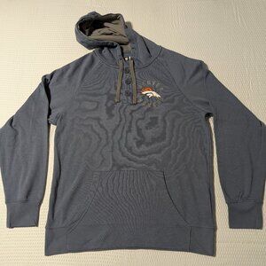 Denver Broncos Hoodie (Large) Faded Blue - New w/o Tags | NFL Apparel